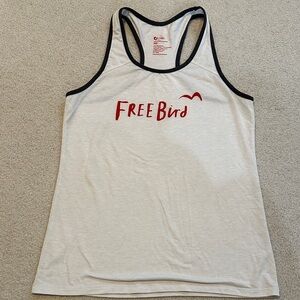 Oiselle sz M Gray and Ivory Tank Top